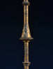 A Decorative Spanish Gilded Wrought Iron Torchere Candle Stick, Circa 1920.