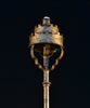 A Decorative Spanish Gilded Wrought Iron Torchere Candle Stick, Circa 1920.