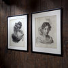 Pair of Fine Neoclassical Graphite Drawings. Dated 1836