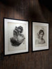 Pair of Fine Neoclassical Graphite Drawings. Dated 1836