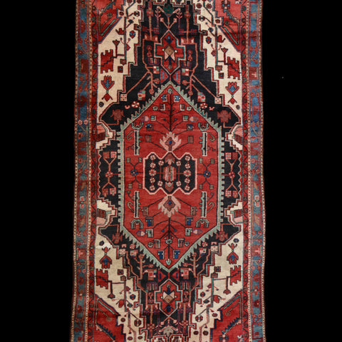 Handsome Antique Persian Hamadan Kelleh, Circa 1920